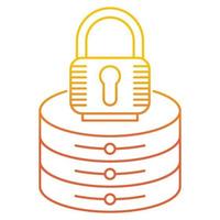 Server protection icon, suitable for a wide range of digital creative projects. vector