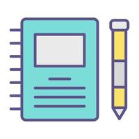 note icon, suitable for a wide range of digital creative projects. vector