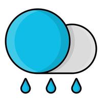 Rainy icon, suitable for a wide range of digital creative projects. vector