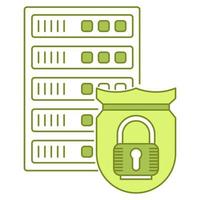 Data protection icon, suitable for a wide range of digital creative projects. vector