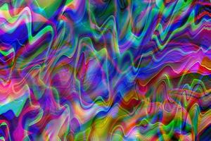 Abstract liquid wavy geometric background,Colorful geometric surface design,Holographic texture background,Multicolor gradient texture photo