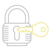 Open lock icon, suitable for a wide range of digital creative projects. vector