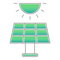 Panel solar icon, suitable for a wide range of digital creative projects. vector