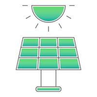 icono de panel solar, adecuado para una amplia gama de proyectos creativos digitales. vector