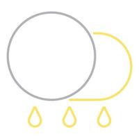 Rainy icon, suitable for a wide range of digital creative projects. vector