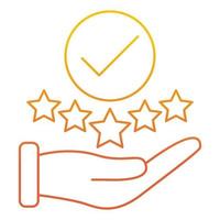 positive feedback icon, suitable for a wide range of digital creative projects. vector