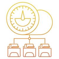 data performance icon, suitable for a wide range of digital creative projects. vector