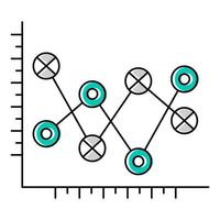 Diagram icon, suitable for a wide range of digital creative projects. vector