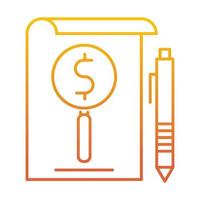 invoice icon, suitable for a wide range of digital creative projects. vector