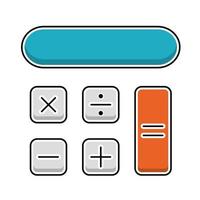 calculator icon, suitable for a wide range of digital creative projects. vector