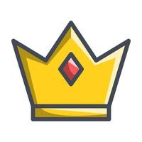 crown icon, suitable for a wide range of digital creative projects. vector