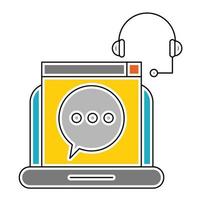 speech icon, suitable for a wide range of digital creative projects. vector