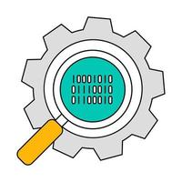 search optimization icon, suitable for a wide range of digital creative projects. vector
