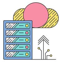 exchange data icon, suitable for a wide range of digital creative projects. vector