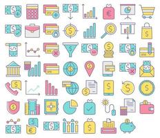 Financial icons, suitable for a wide range of digital creative projects. vector