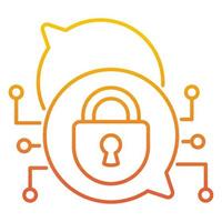 end to end encryption icon, suitable for a wide range of digital creative projects. vector