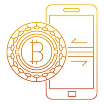 exchange bitcoin icon, suitable for a wide range of digital creative projects. vector