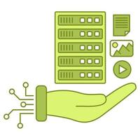 icono de datos estructurados, adecuado para una amplia gama de proyectos creativos digitales. vector