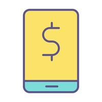 online payment icon, suitable for a wide range of digital creative projects. vector