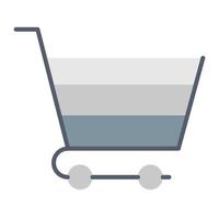 ícono del carrito de compras, adecuado para una amplia gama de proyectos creativos digitales. vector