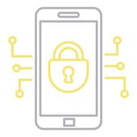 mobile security icon, suitable for a wide range of digital creative projects. vector