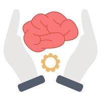 icono de práctica cerebral, adecuado para una amplia gama de proyectos creativos digitales. vector