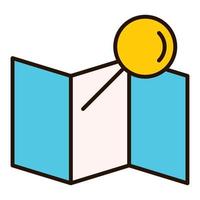 map location icon, suitable for a wide range of digital creative projects. vector
