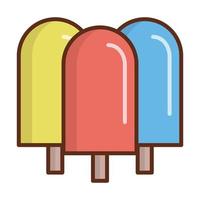 icono de cono de helado, adecuado para una amplia gama de proyectos creativos digitales. vector