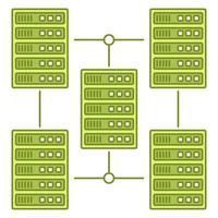 ícono de big data, adecuado para una amplia gama de proyectos creativos digitales. vector