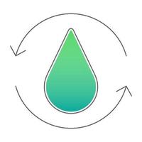 Water treatment icon, suitable for a wide range of digital creative projects. vector