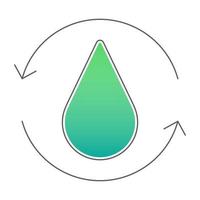 Water treatment icon, suitable for a wide range of digital creative projects. vector