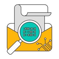 email search icon, suitable for a wide range of digital creative projects. vector