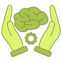 Brain practice icon, suitable for a wide range of digital creative projects. vector