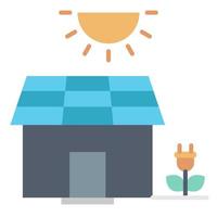 icono de la casa de energía, adecuado para una amplia gama de proyectos creativos digitales. vector