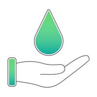 guardar icono de agua, adecuado para una amplia gama de proyectos creativos digitales. vector