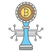 bitcoin strategy icon, suitable for a wide range of digital creative projects. vector