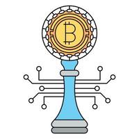 bitcoin strategy icon, suitable for a wide range of digital creative projects. vector