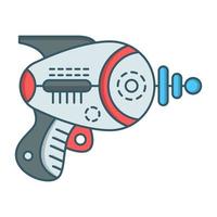 icono de pistola, adecuado para una amplia gama de proyectos creativos digitales. vector