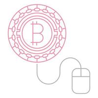 Earn bitcoin icon, suitable for a wide range of digital creative projects. vector