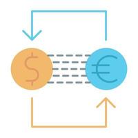 currency exchange icon, suitable for a wide range of digital creative projects. vector