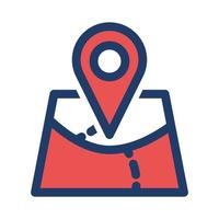 Pin location icon, suitable for a wide range of digital creative projects. vector