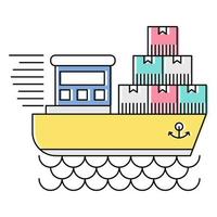 shipping icon, suitable for a wide range of digital creative projects. vector