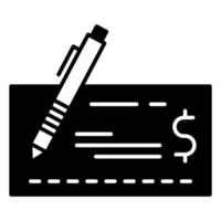 cheque icon, suitable for a wide range of digital creative projects. vector