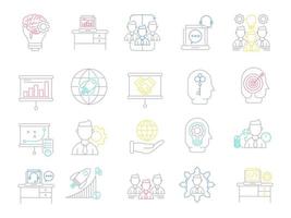 Corporate business icons, suitable for a wide range of digital creative projects. vector