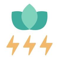 green power icon, suitable for a wide range of digital creative projects. vector