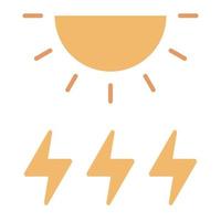 icono de energía solar, adecuado para una amplia gama de proyectos creativos digitales. vector