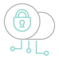 encryption data icon, suitable for a wide range of digital creative projects. vector