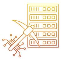 mining icon, suitable for a wide range of digital creative projects. vector
