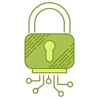 padlock icon, suitable for a wide range of digital creative projects. vector