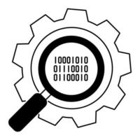 search optimization icon, suitable for a wide range of digital creative projects. vector